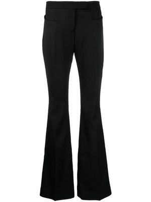 TOM FORD high-waist wool flared trousers - Black