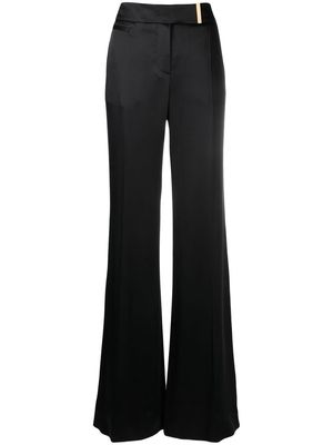 TOM FORD high-waisted wide-leg trousers - Black