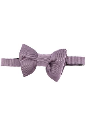 TOM FORD hook-fastening silk bow tie - Pink