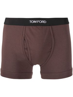 TOM FORD jersey boxer briefs - Brown