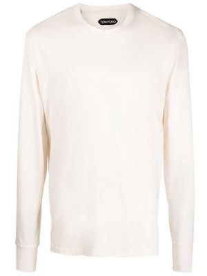 TOM FORD jersey-knit cotton T-shirt - Neutrals