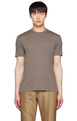 TOM FORD Khaki Embroidered T-Shirt