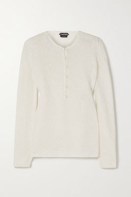 TOM FORD - Knitted Sweater - White