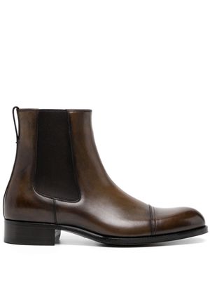 TOM FORD leather Chelsea boots - Brown