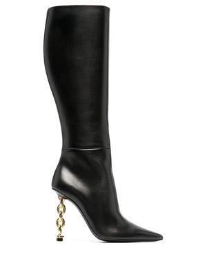 TOM FORD leather knee-high boots - Black