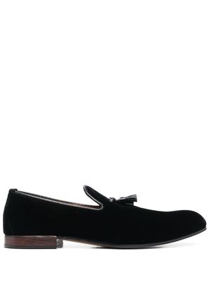 TOM FORD leather slip-on loafers - Black