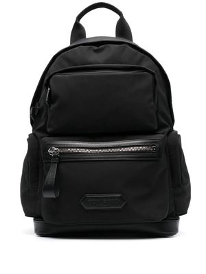 TOM FORD logo-appliqué backpack - Black