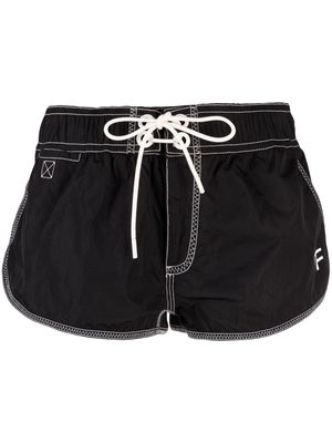 TOM FORD logo-print drawstring-waist shorts - Black