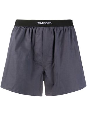 TOM FORD logo waistband boxer shorts - Grey