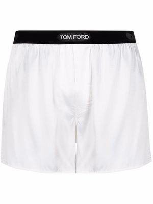 TOM FORD logo waistband boxer shorts - White