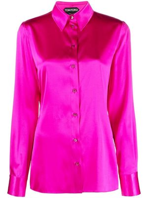 TOM FORD long-sleeve button-down shirt - Pink