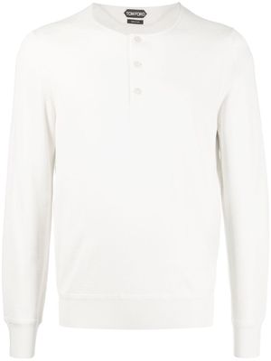 TOM FORD long-sleeve cashmere jumper - Neutrals