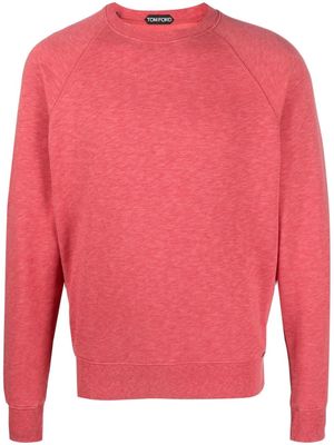 TOM FORD long-sleeve cotton sweatshirt - Red