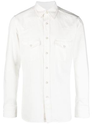 TOM FORD long-sleeve denim shirt - White