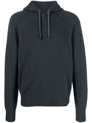 TOM FORD long-sleeved cashmere hoodie - Blue