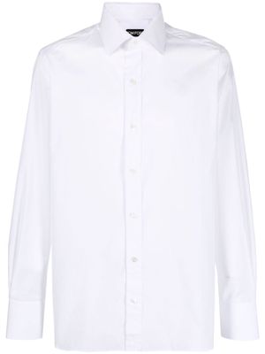 TOM FORD long-sleeved cotton shirt - White