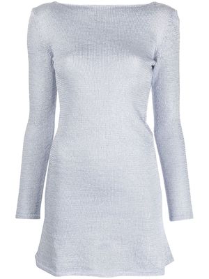 TOM FORD low-back knitted mini dress - Blue