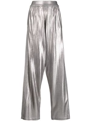 TOM FORD lurex wide-leg trousers - Silver