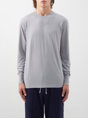 Tom Ford - Lyocell-blend Jersey Long-sleeved T-shirt - Mens - Grey