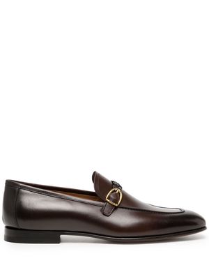 TOM FORD Martin woven-strap leather loafers - Black