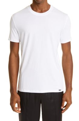Tom Ford Men's Stretch Cotton & Modal Jersey T-Shirt in White