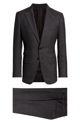 TOM FORD O'Connor Canvas Check Wool Suit in Combo Dark Grey