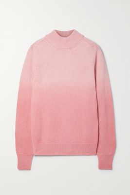 TOM FORD - Ombré Cashmere, Silk And Mohair-blend Turtleneck Sweater - Pink
