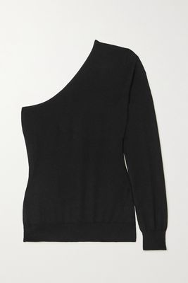 TOM FORD - One-sleeve Cashmere And Silk-blend Sweater - Black