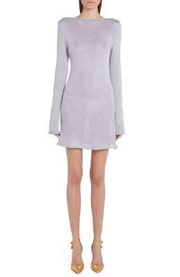 Tom Ford Open Back Knit Minidress in Pale Blue