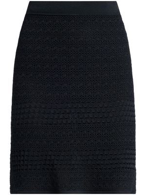 TOM FORD open-knit mini skirt - Black