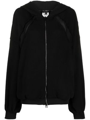 TOM FORD panelled zip-up hoodie - Black