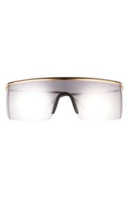 Tom Ford Pavlos Shield Sunglasses in Deep Gold /Smoke Ss22 Adv