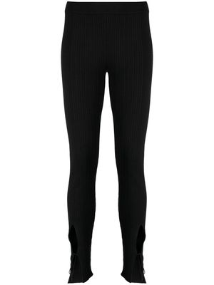 TOM FORD pinstriped lace-up trousers - Black