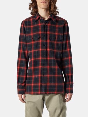 Tom Ford - Plaid Brushed-cotton Shirt - Mens - Red Multi