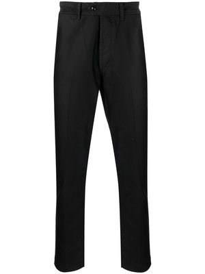 TOM FORD pleated cotton-satin trousers - Black