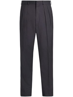 TOM FORD pleated silk trousers - Black