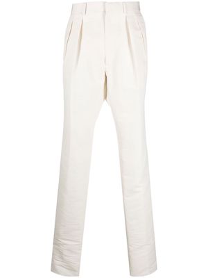 TOM FORD pleated tapered-leg trousers - White