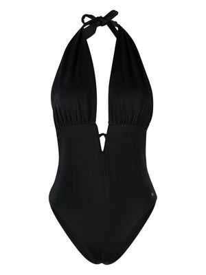 TOM FORD plunging-V-neck swimsuit - Black