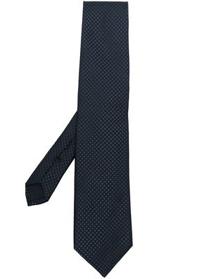 TOM FORD pointed-tip jacquard tie - Blue