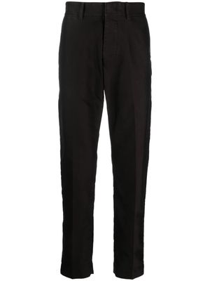 TOM FORD pressed-crease straight-leg tailored trousers - Brown