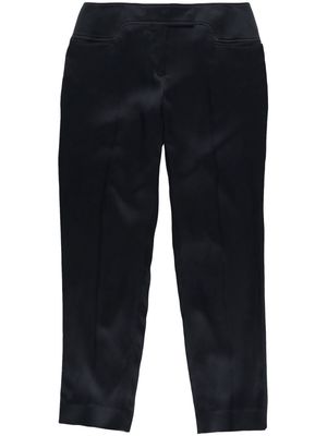 TOM FORD pressed-crease tapered-leg trousers - Black