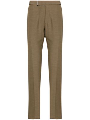 TOM FORD pressed-crease trousers - Brown