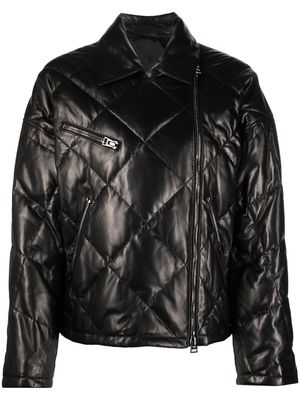TOM FORD quilted leather jacket - Black