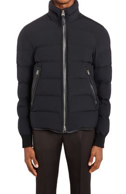 TOM FORD Quilted Stretch Nylon Down Jacket in Black