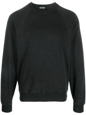 TOM FORD raglan-sleeve crew-neck sweatshirt - Black