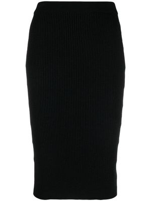 TOM FORD ribbed-knit midi skirt - Black