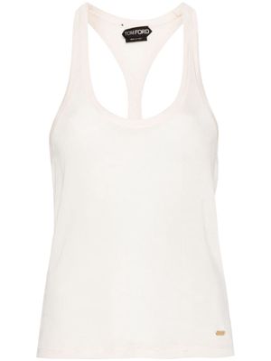 TOM FORD ribbed-knit tank top - Neutrals