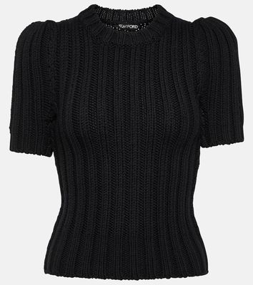 Tom Ford Ribbed-knit virgin wool T-shirt