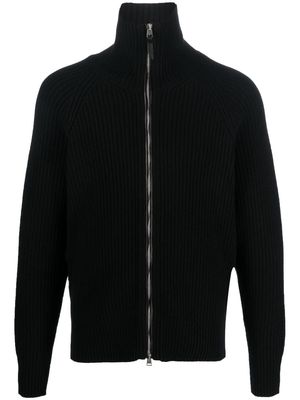 TOM FORD ribbed-knit wool-cashmere cardigan - Black
