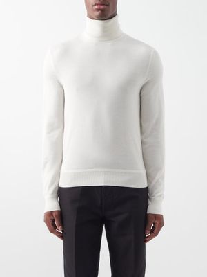 Tom Ford - Roll-neck Cashmere-blend Sweater - Mens - White